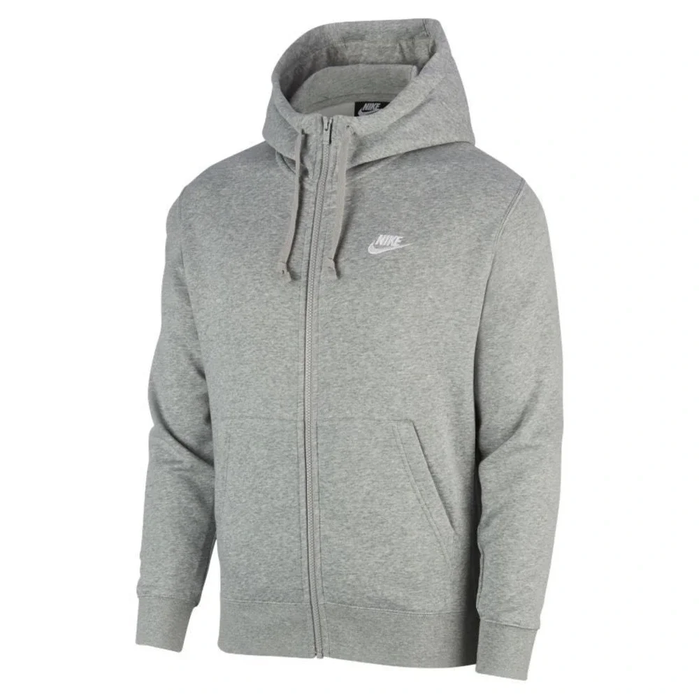 Nike Full‎ Zip Hoodie Women's Large Gray Sweatshirt Hooded Jacket